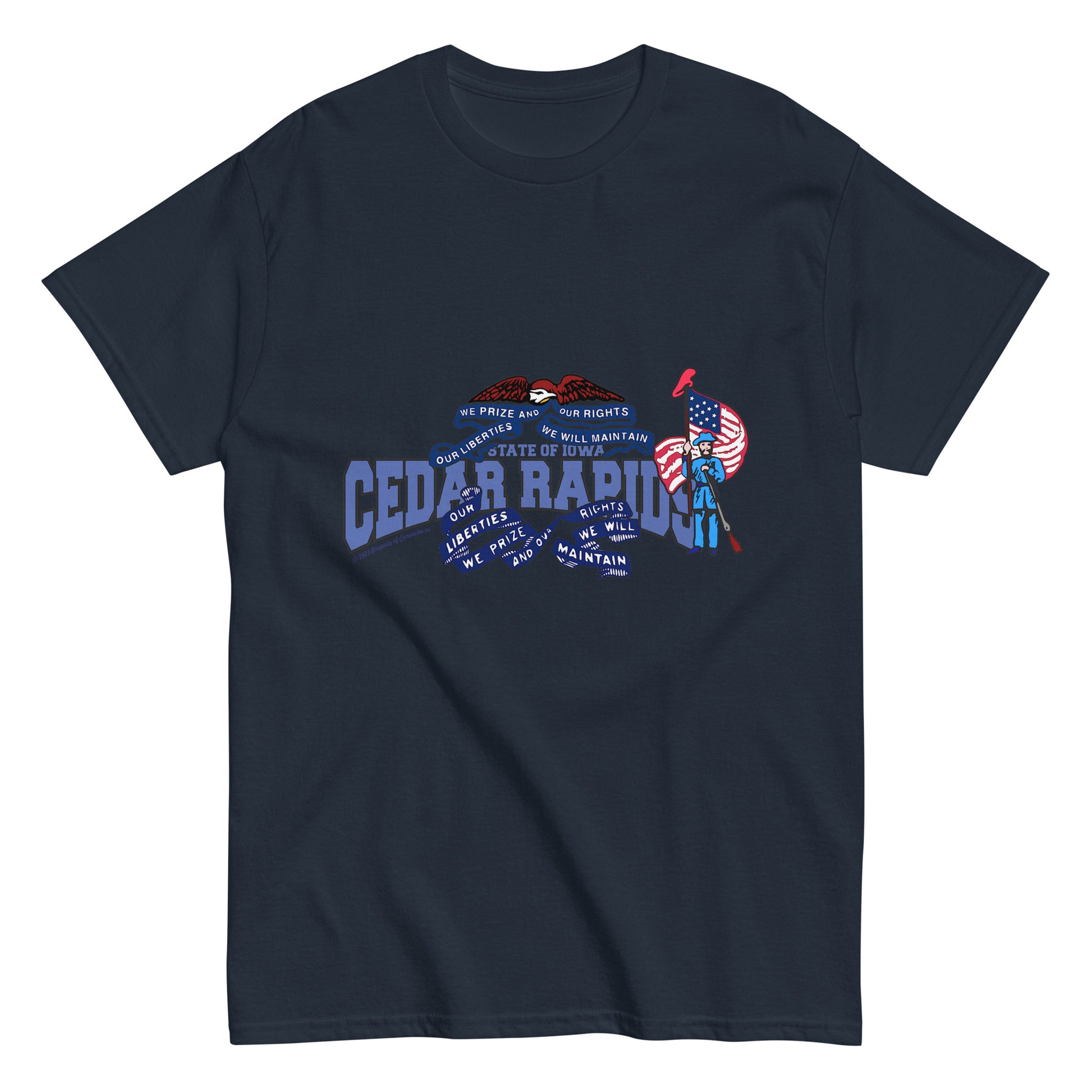 Cedar Rapids t-shirt, Iowa T-shirt Comancha Graphics,