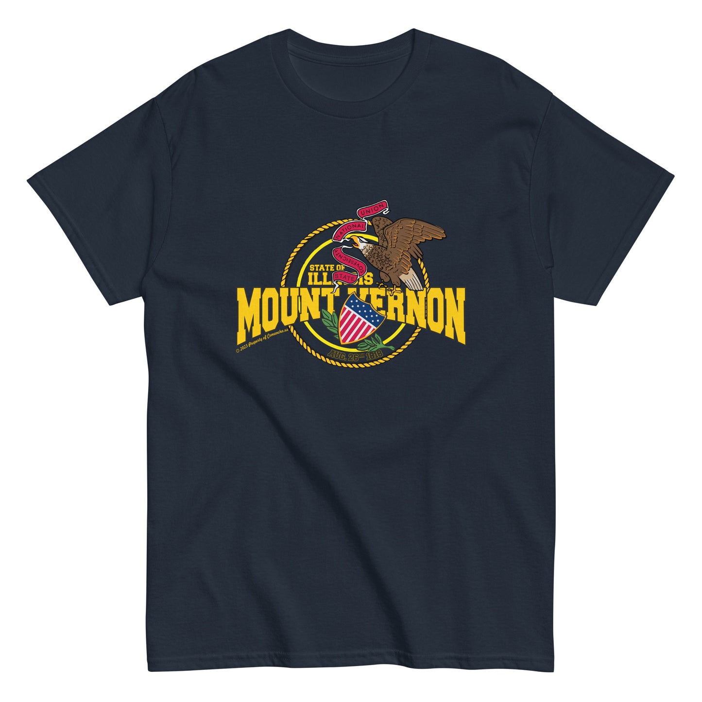 Mount Vernon t-shirt,Illinois T-shirt, Comancha Graphics,
