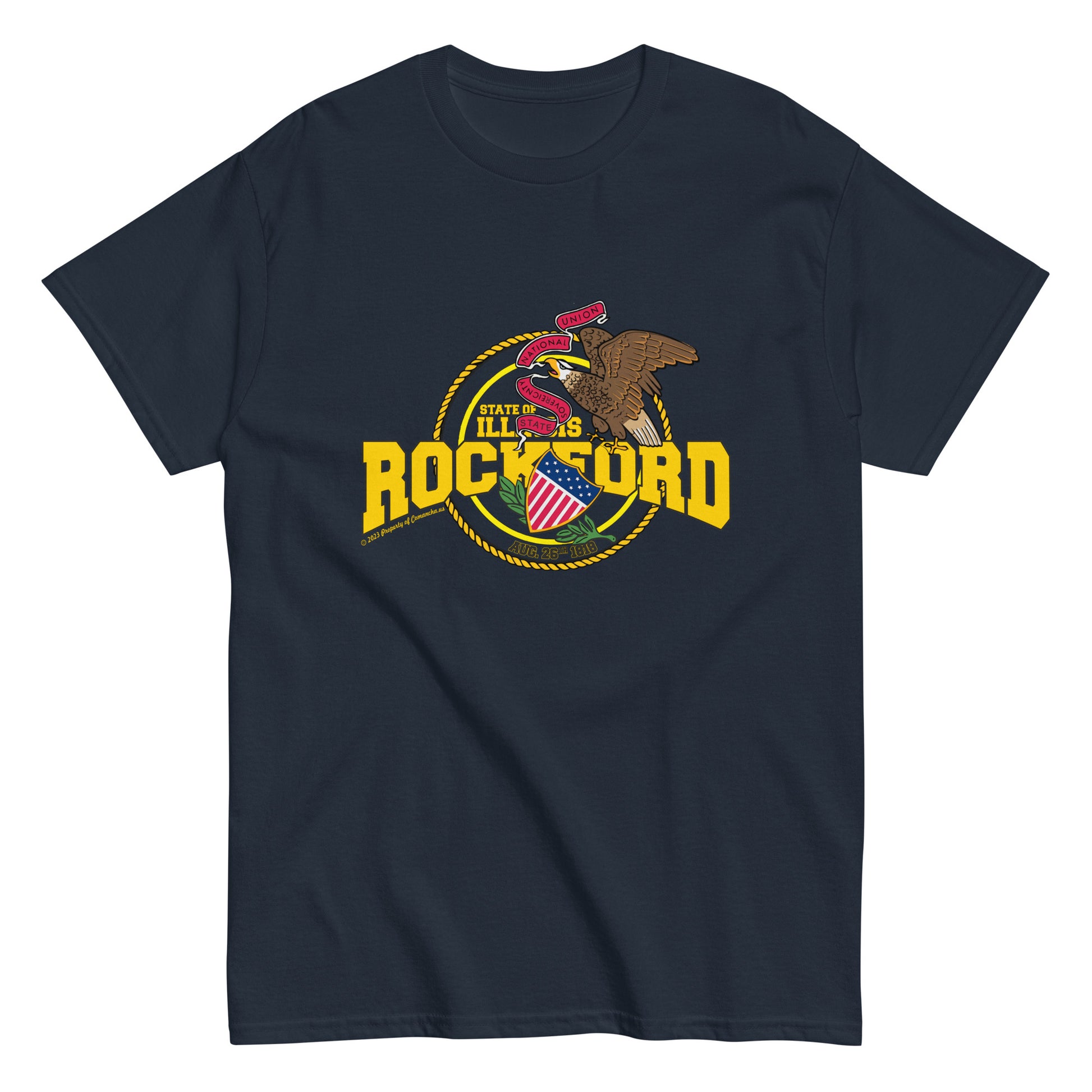 Rockford t-shirt, Illinois T-Shirt Comancha Graphics,
