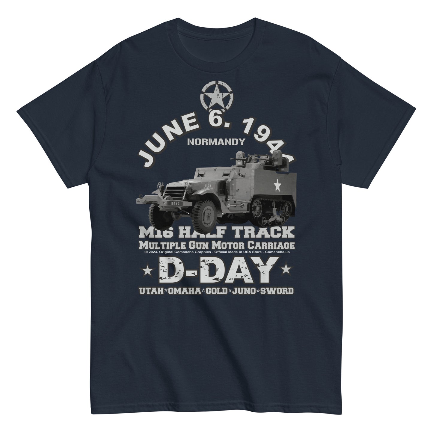 M16 Half Track D-Day Veterans classic tee