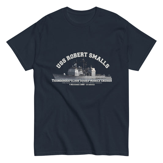 USS ROBERT SMALLS CG-62 Cruiser T-shirt, USS ROBERT SMALLS t-shirt,US Navy T-shirt,Comancha stort, navy veterans t-shirt,