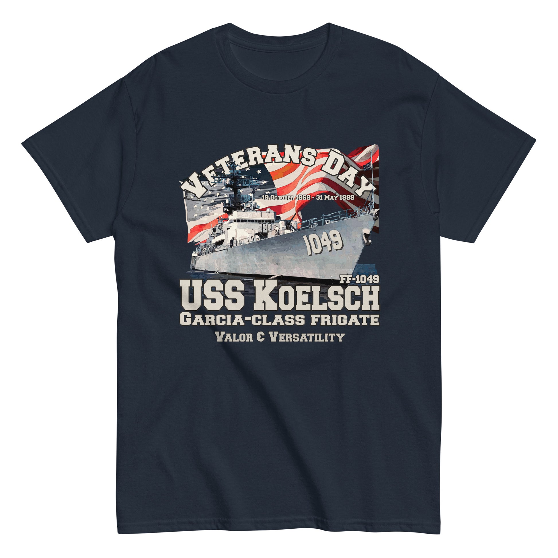 USS KOELACH tee,FF-1049 tee, uss Frigate Veterans T-shirt,USS KOELACH t-shirt, FF-1049 Frigate Veterans T-shirt,