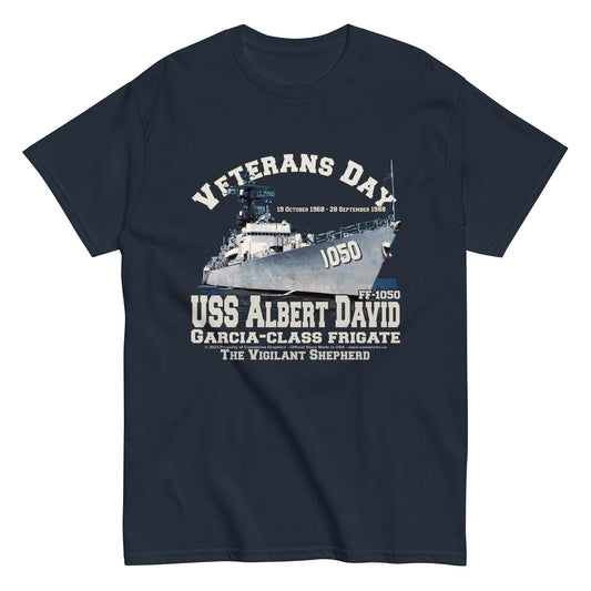USS ALBERT DAVID FF-1050 Frigate Veterans T-shirt, USS ALBERT DAVID t-shirt,USS ALBERT DAVID veterans t-shirt,USS ALBERT DAVID FF-1050 Frigate T-shirt,comancha graphics tee,navy veterans t-shirt,navy t-shirt,us navy tee,