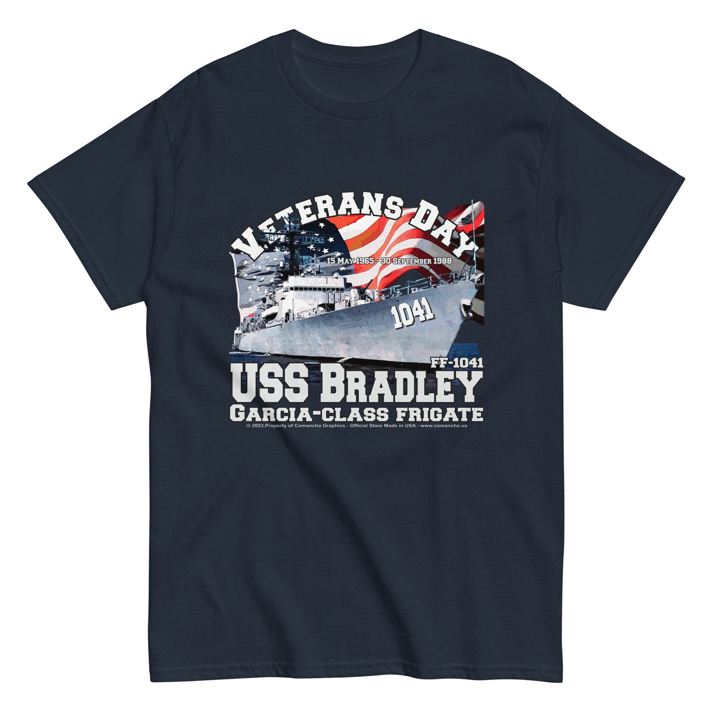 USS Bradley FF-1041 Frigate T-shirt
