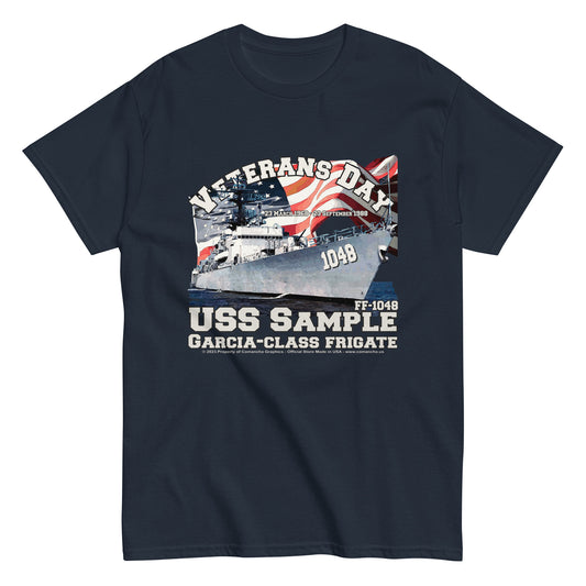 USS Sample FF-1048 Frigate T-shirt