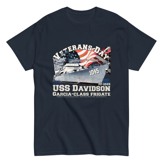 USS DAVIDSON FF-1045 Frigate T-shirt