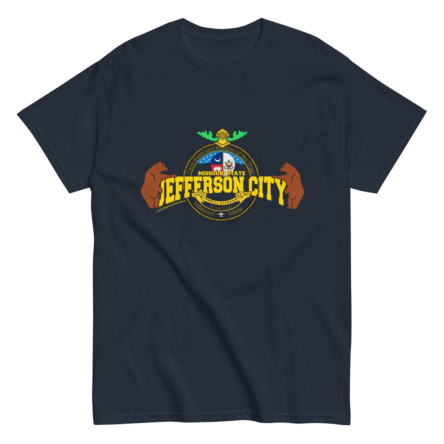 Jefferson City tee, Missouri State T-shirt, Comancha tee,