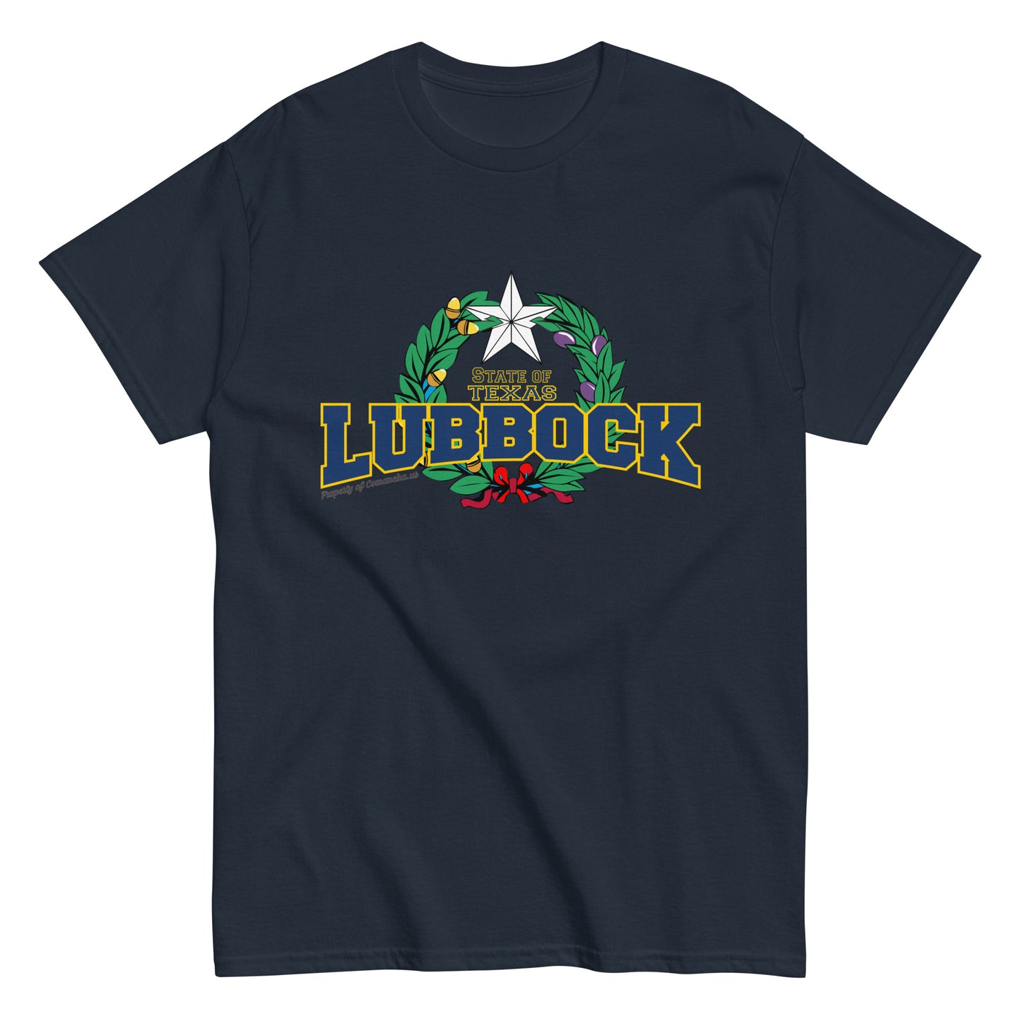 Lubbock City State of Texas T-shirt, Comancha Graphics,
