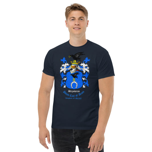 Slepowron Herb szlachecki Koszulka, Polski herb rodowy, Slepowron coats of arms t-shirt, Comancha Graphics,