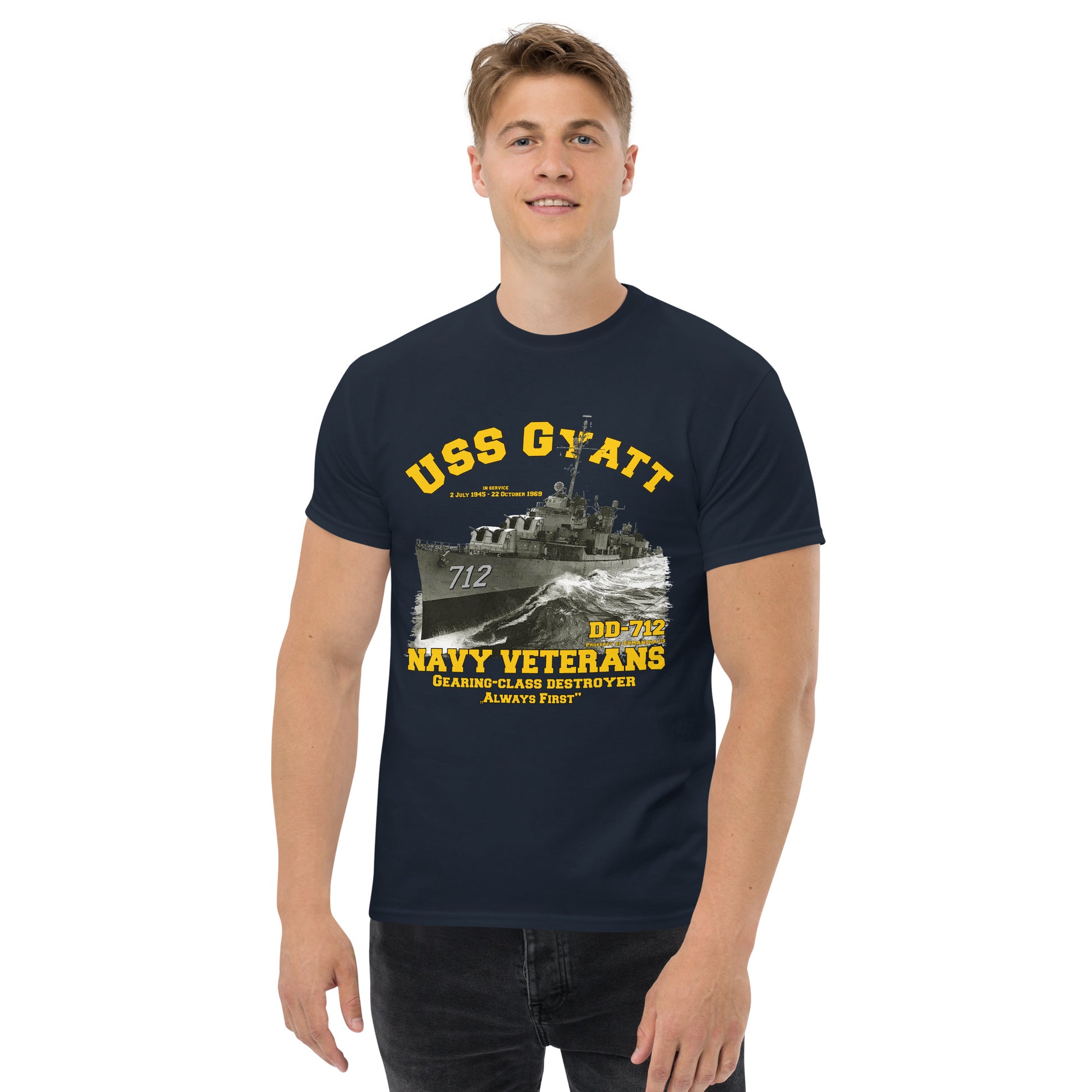 USS GYATT veterans tee,