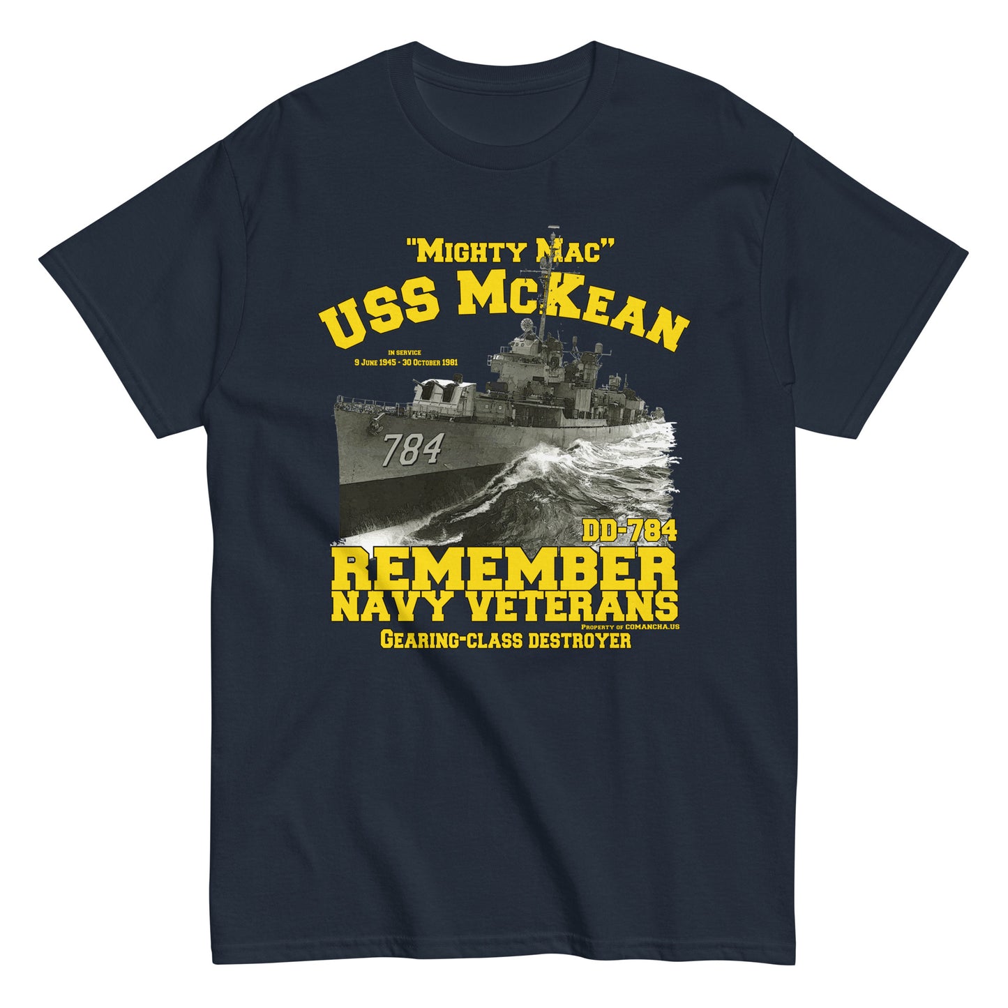 USS McKean DD-784 Destroyer T-shirt