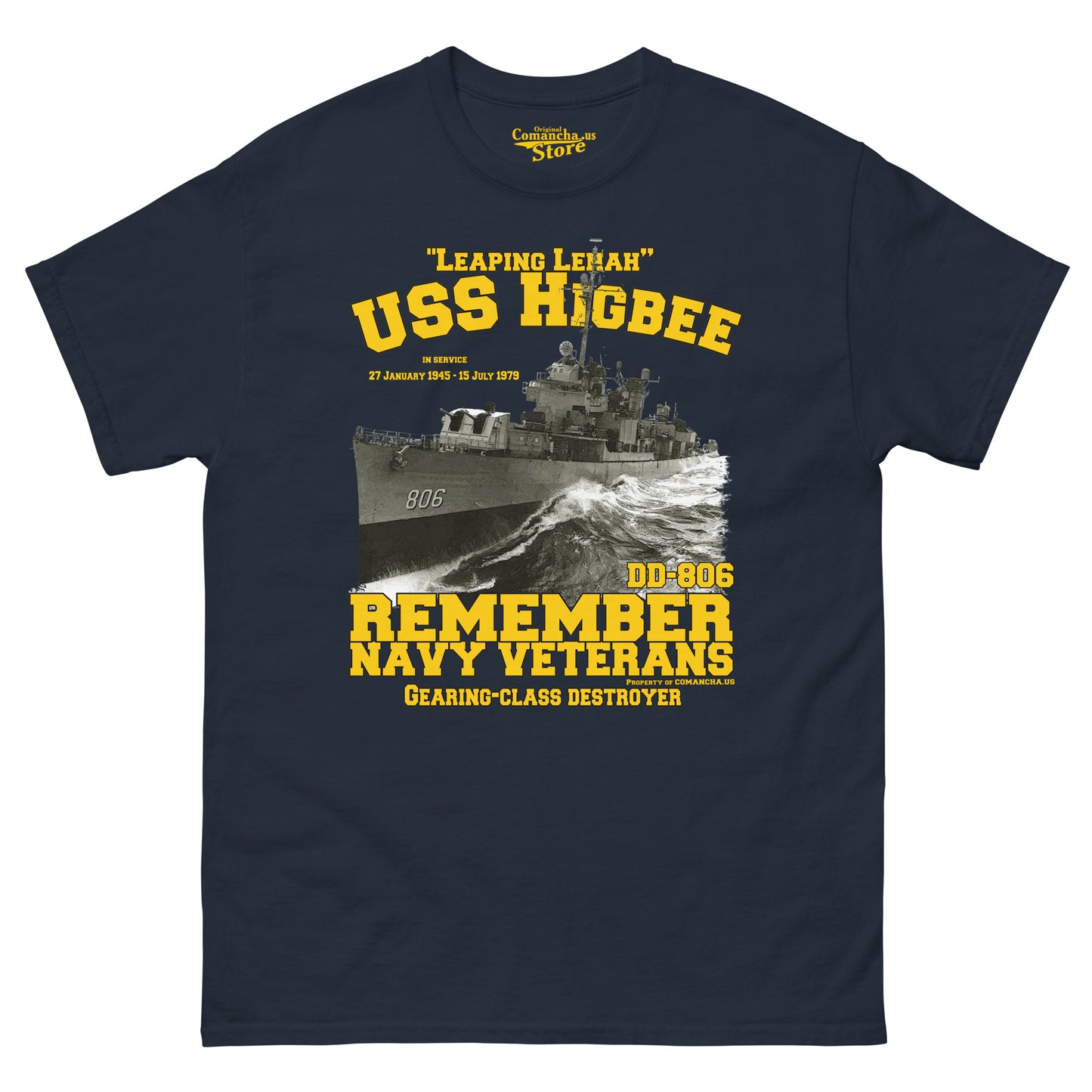 USS Higbee DD-806 Destroyer T-shirt