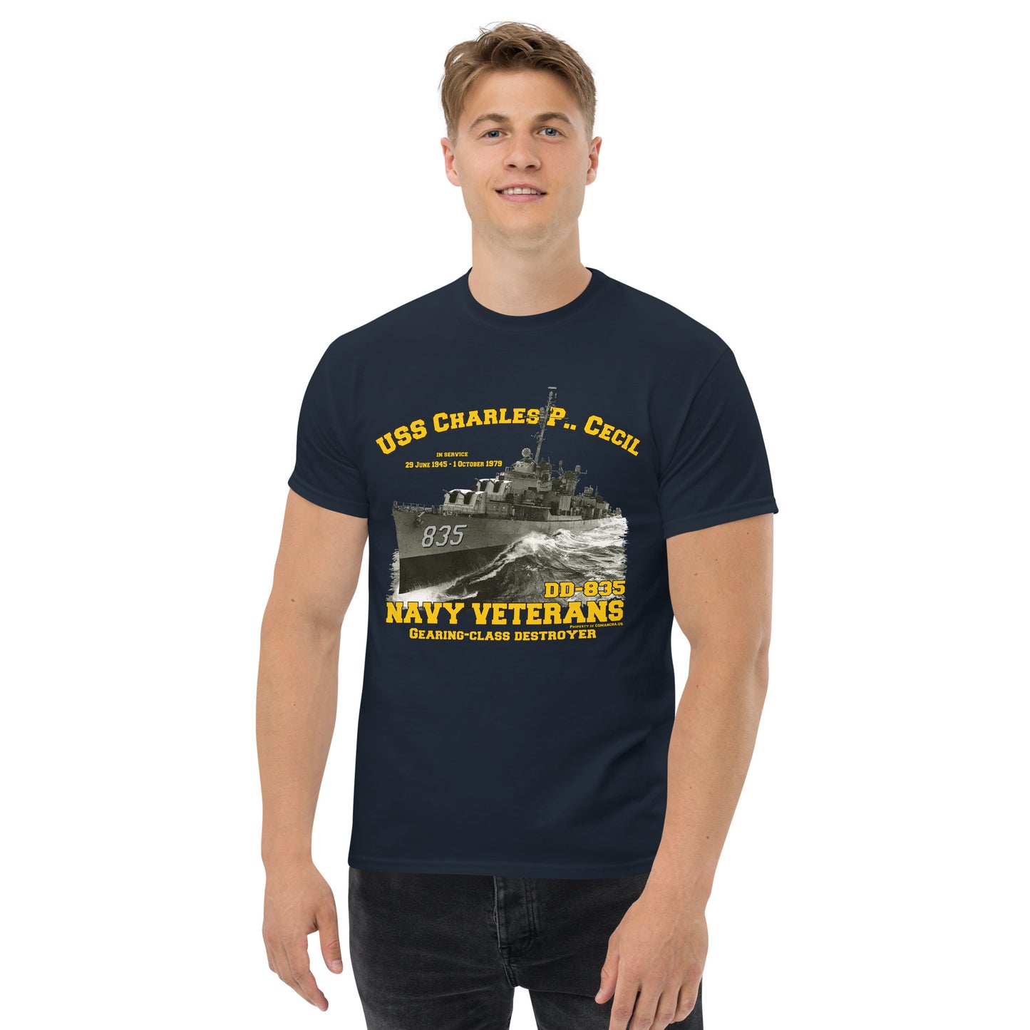 USS Charles P. Cecil DD-835 Destroyer t-shirt,