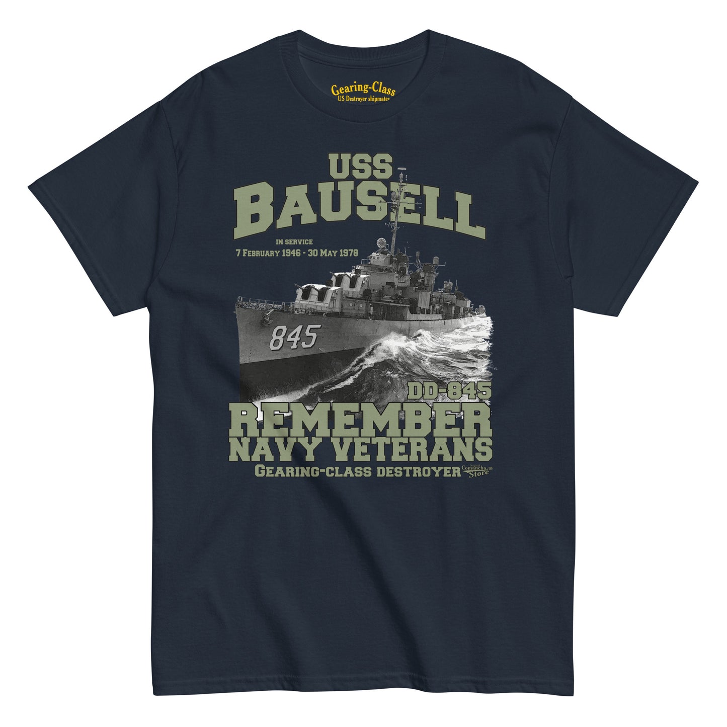 USS Bausell DD-845 Shipmates t-shirt
