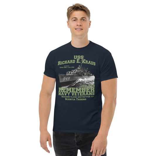 USS Richard E. Kraus DD-849 Destroyer t-shirt