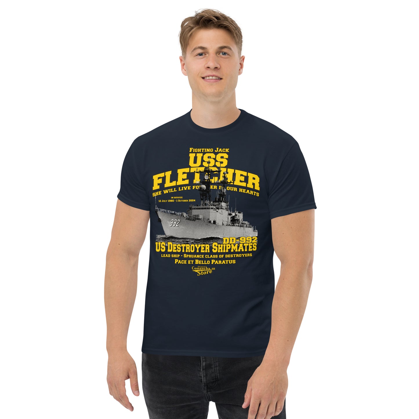 USS Fletcher DD-992 Shipmates tee,