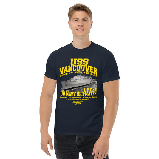 USS Vancouver LPD-2 Navy Shipmates T-shirt,