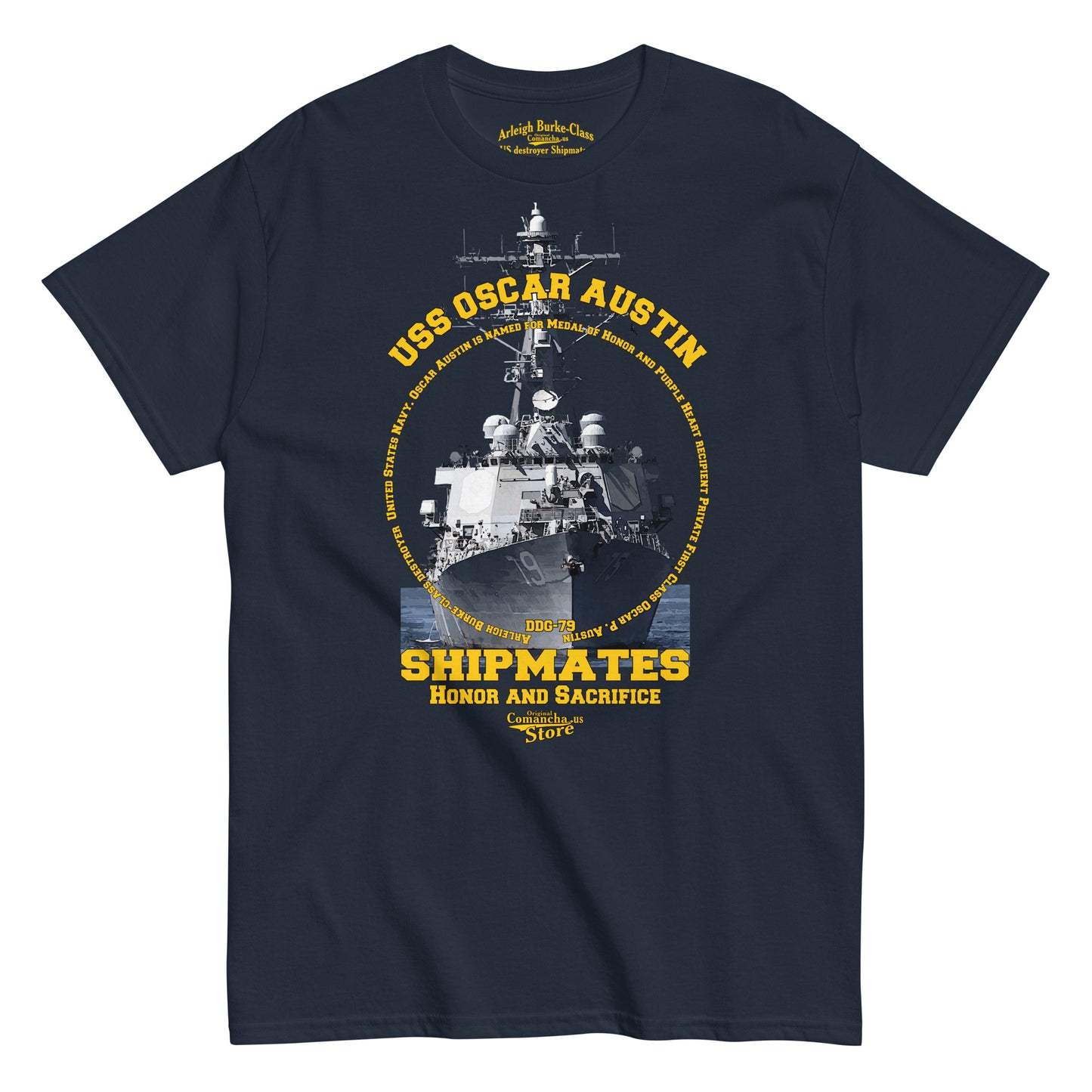 USS Oscar Austin DDG-79 Shipmates T-shirt,