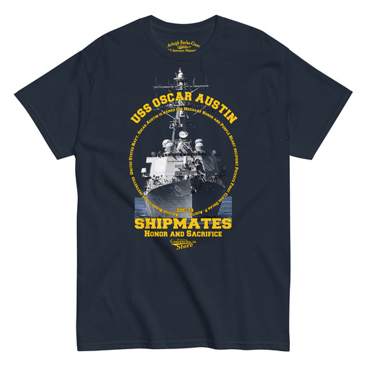 USS Oscar Austin DDG-79 Shipmates T-shirt,