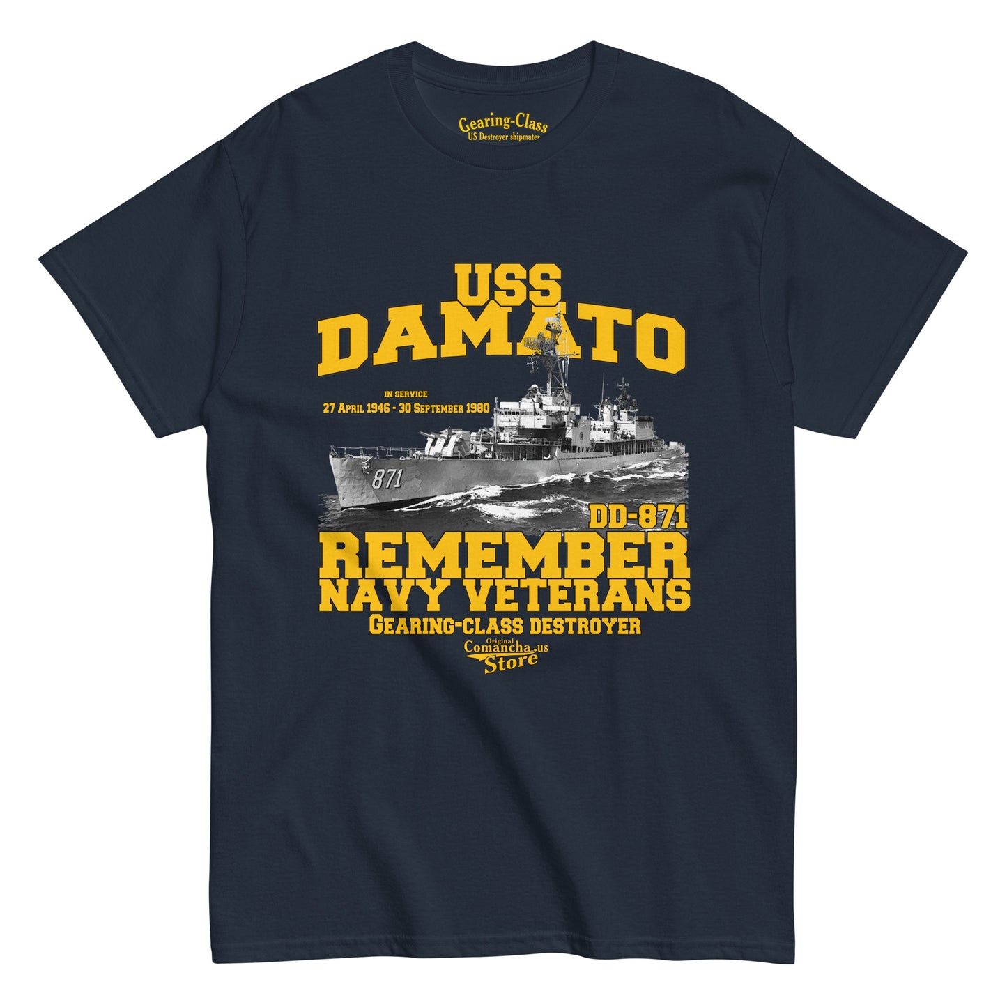 USS Damato DD-871 T-shirt,