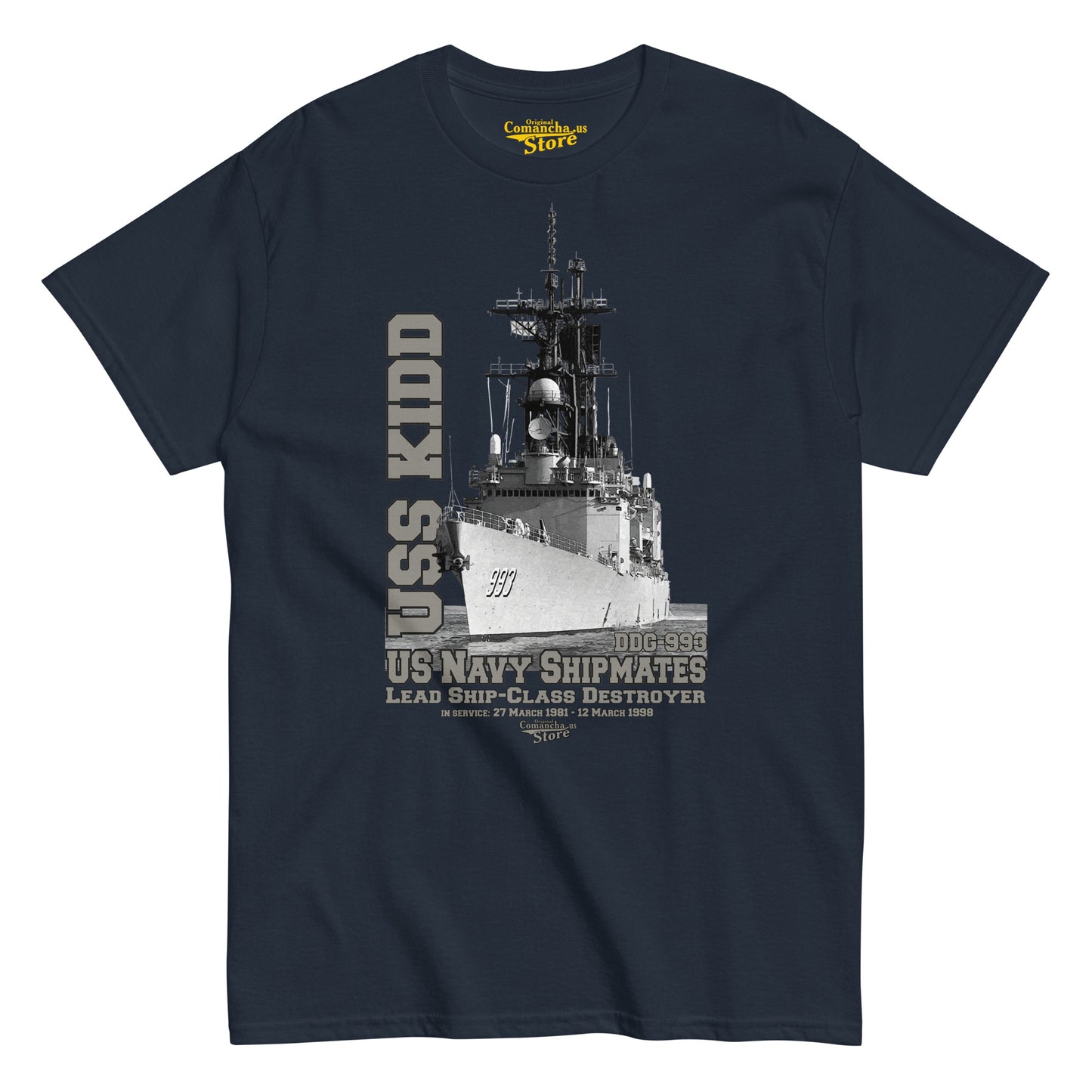 USS Kidd DDG-993 Destroyer tee