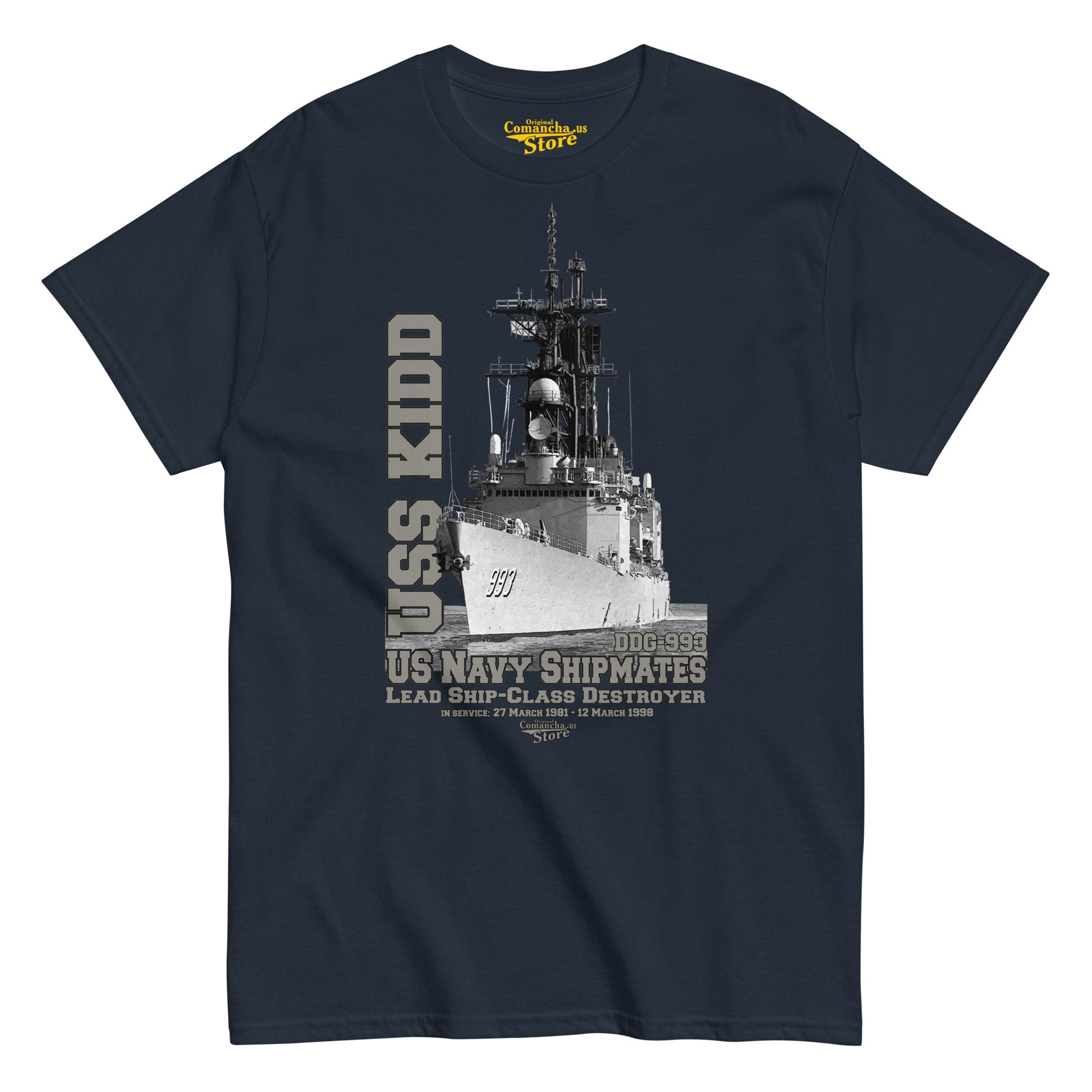 USS Kidd DDG-993 Destroyer tee