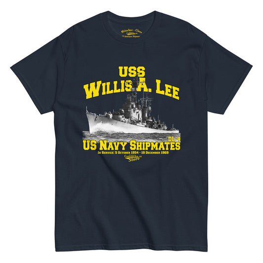 USS Willis A. Lee DL-4 Destroyer t-shirt