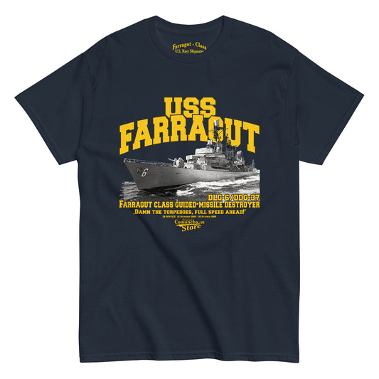 USS Farragut DLG-6/DDG-37 shipmates tee,