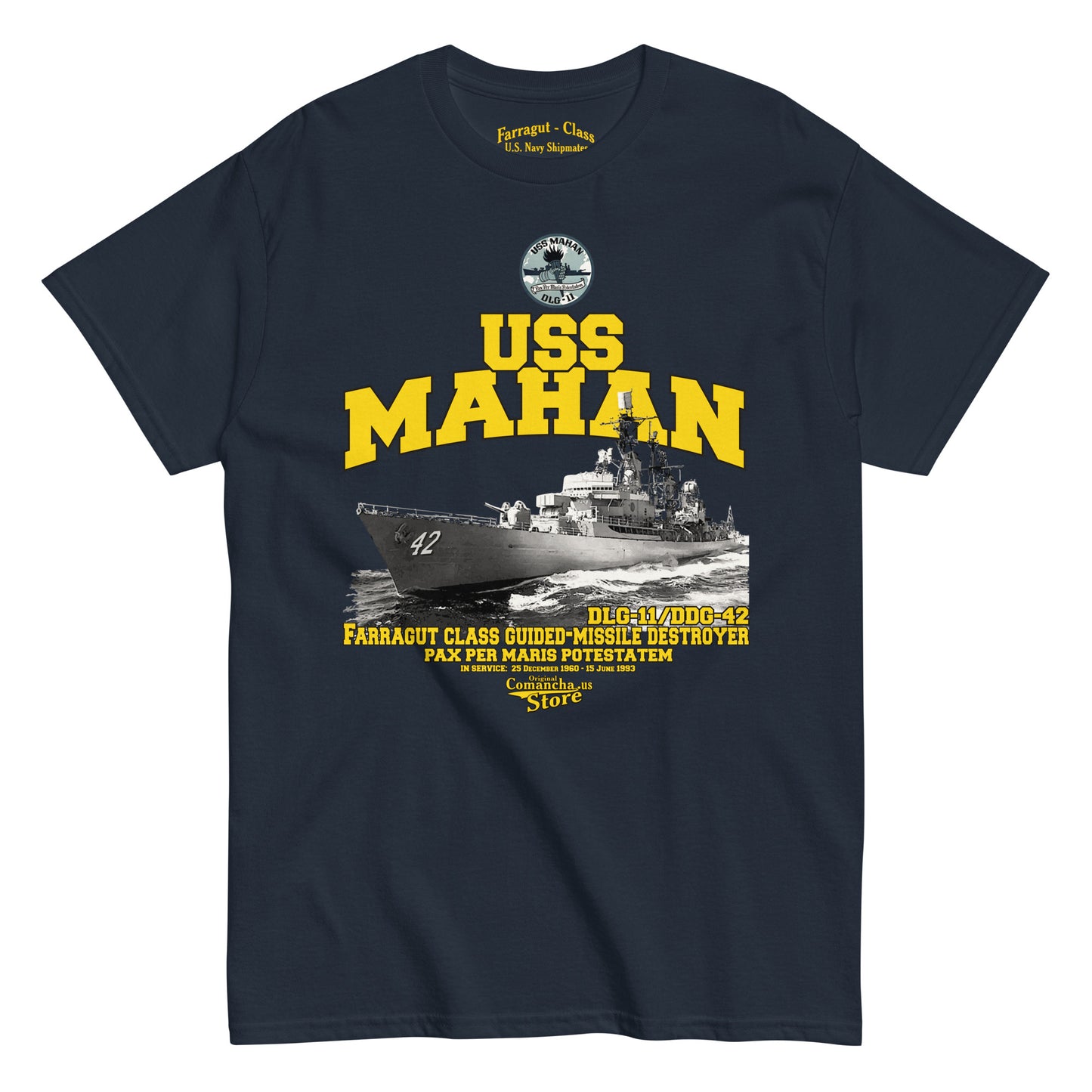 USS Mahan DLG-11/DDG-42 Shipmates t-shirt,
