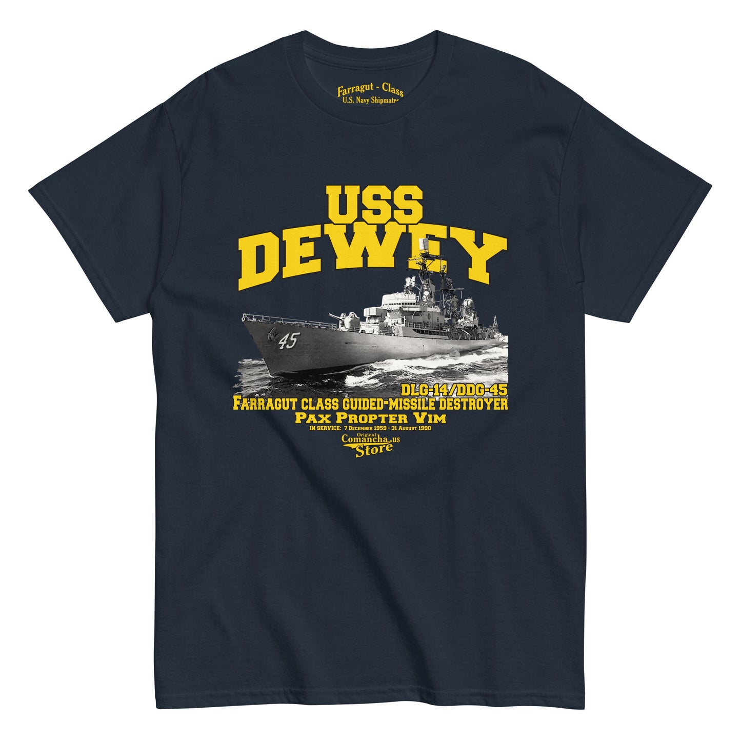 USS Dewey DLG-14/DDG-45 T-shirt,