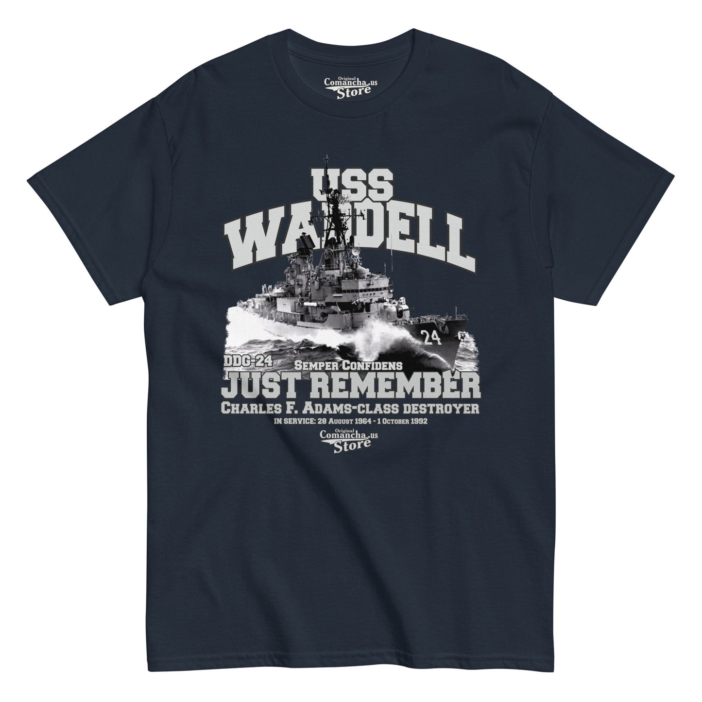 USS Waddell DDG-24 t-shirt
