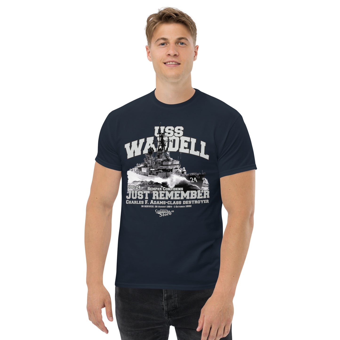 USS Waddell DDG-24 t-shirt