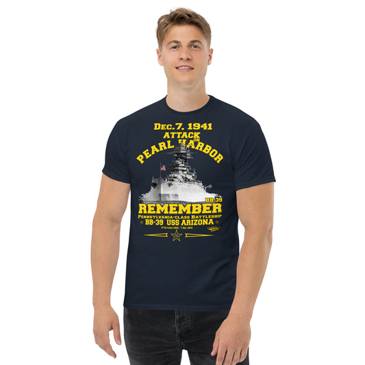 Remember USS Arizona BB-39 T-shirt