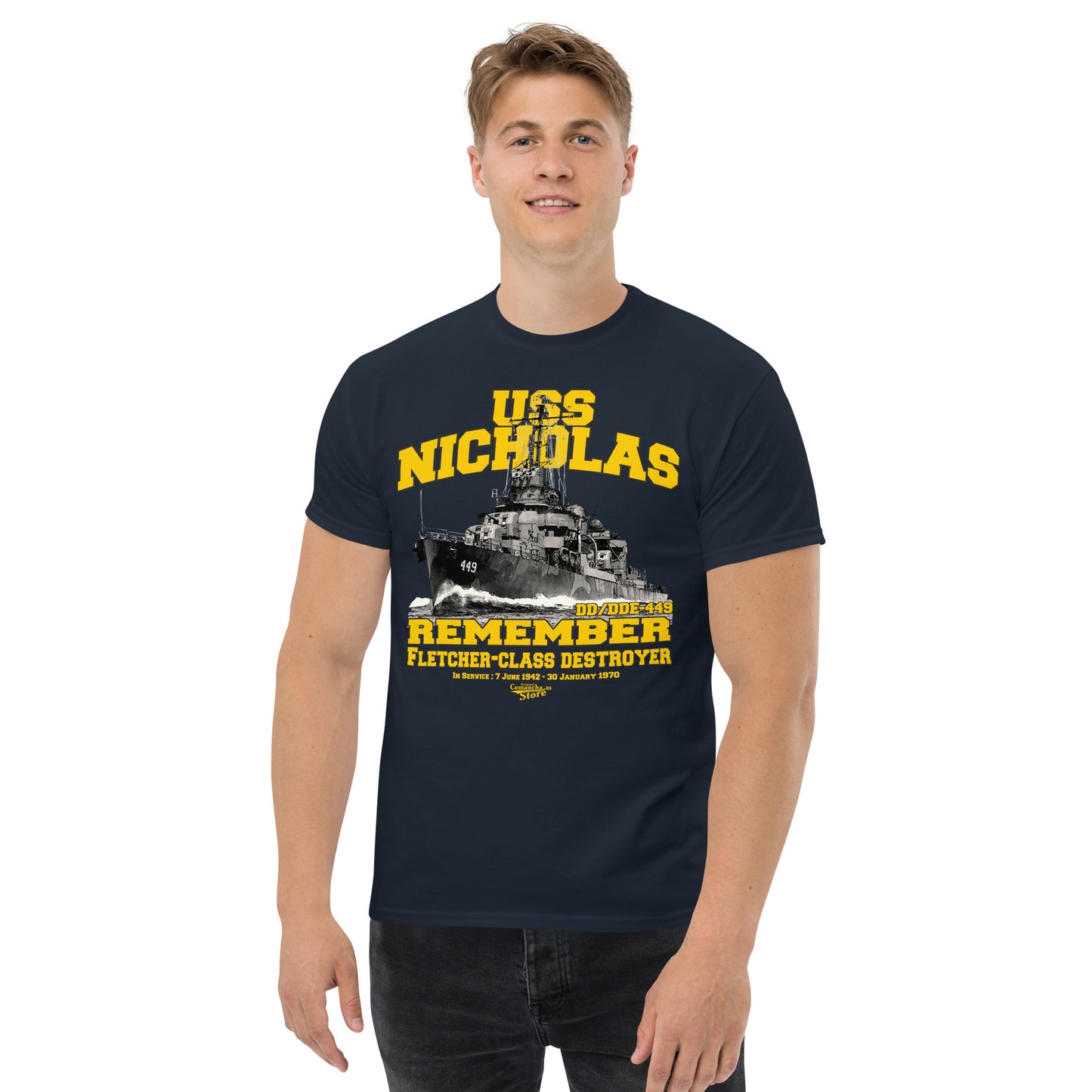 USS Nicholas DD/DDE-449 t-shirt