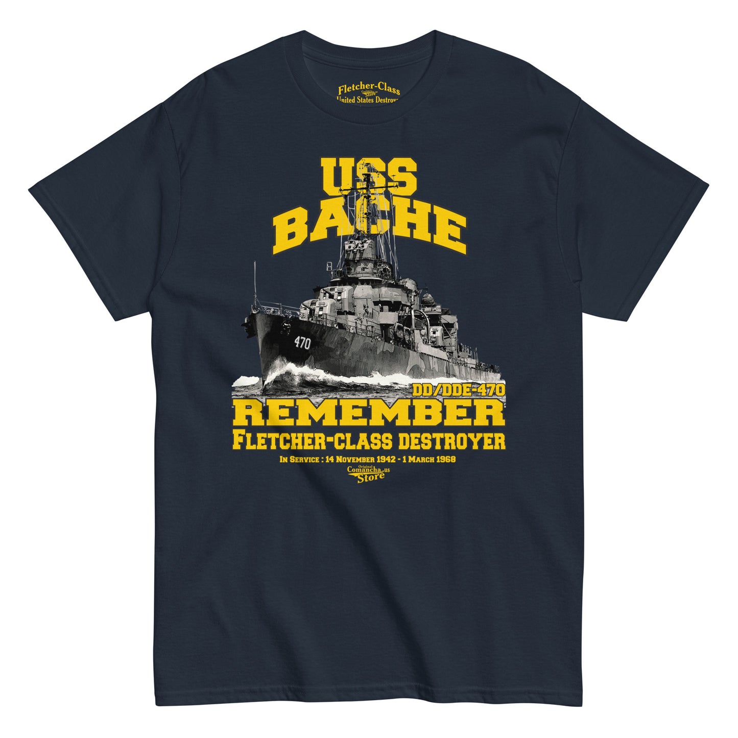 USS Bache DD/DDE-470 t-shirt