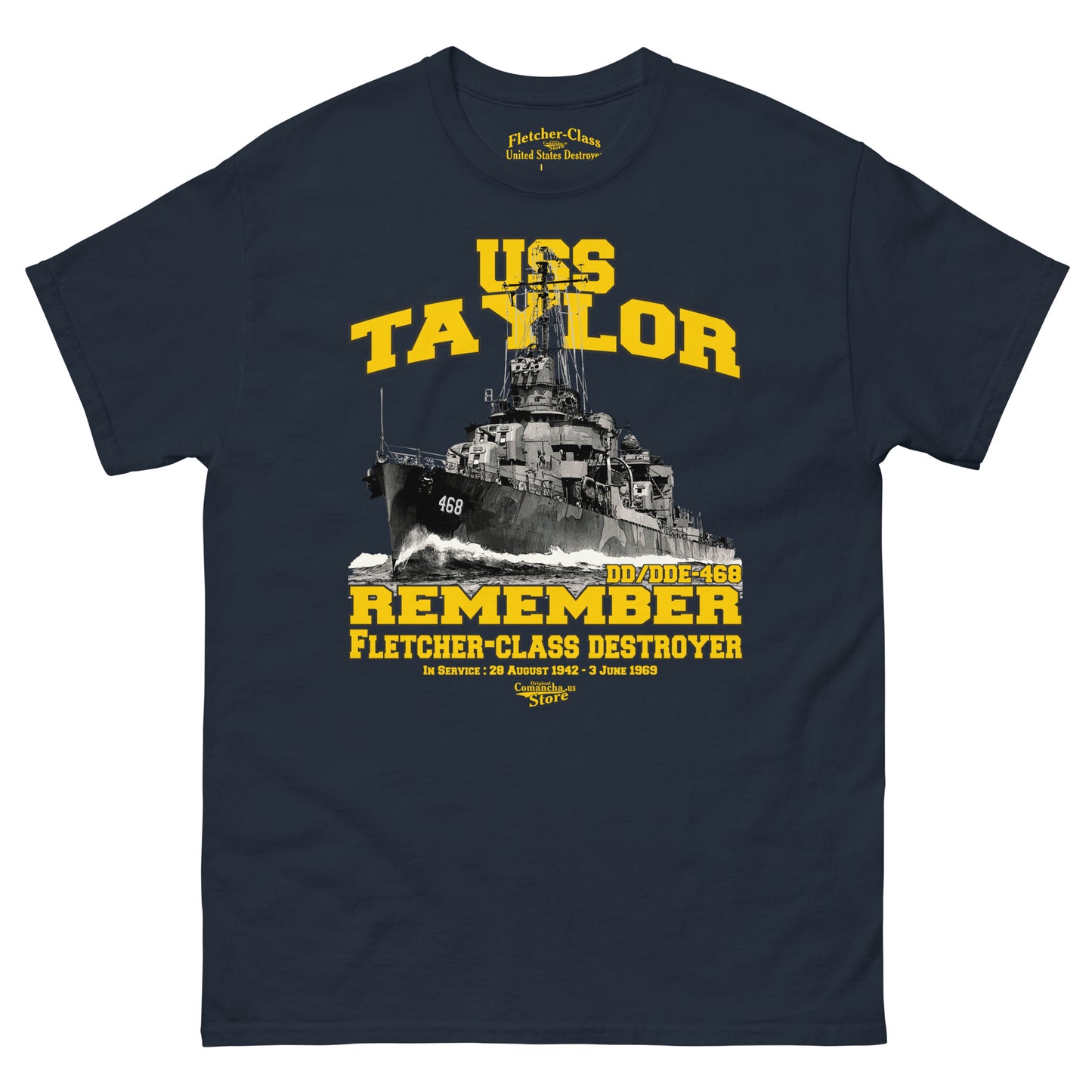 USS Taylor DD/DDE-468 t-shirt