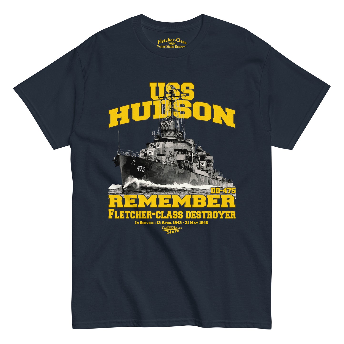 USS Hudson DD-475 T-shirt