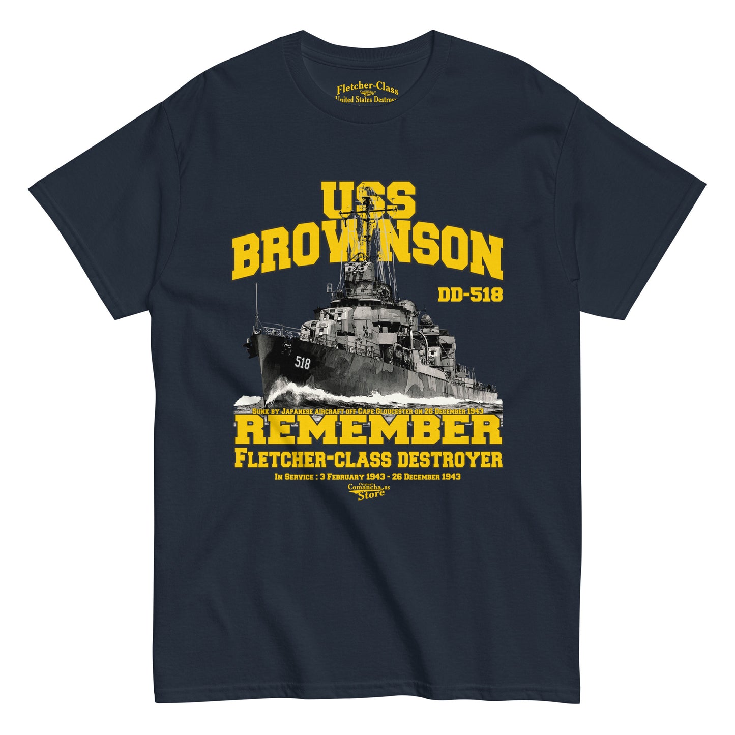 USS Brownson DD-518 T-shirt