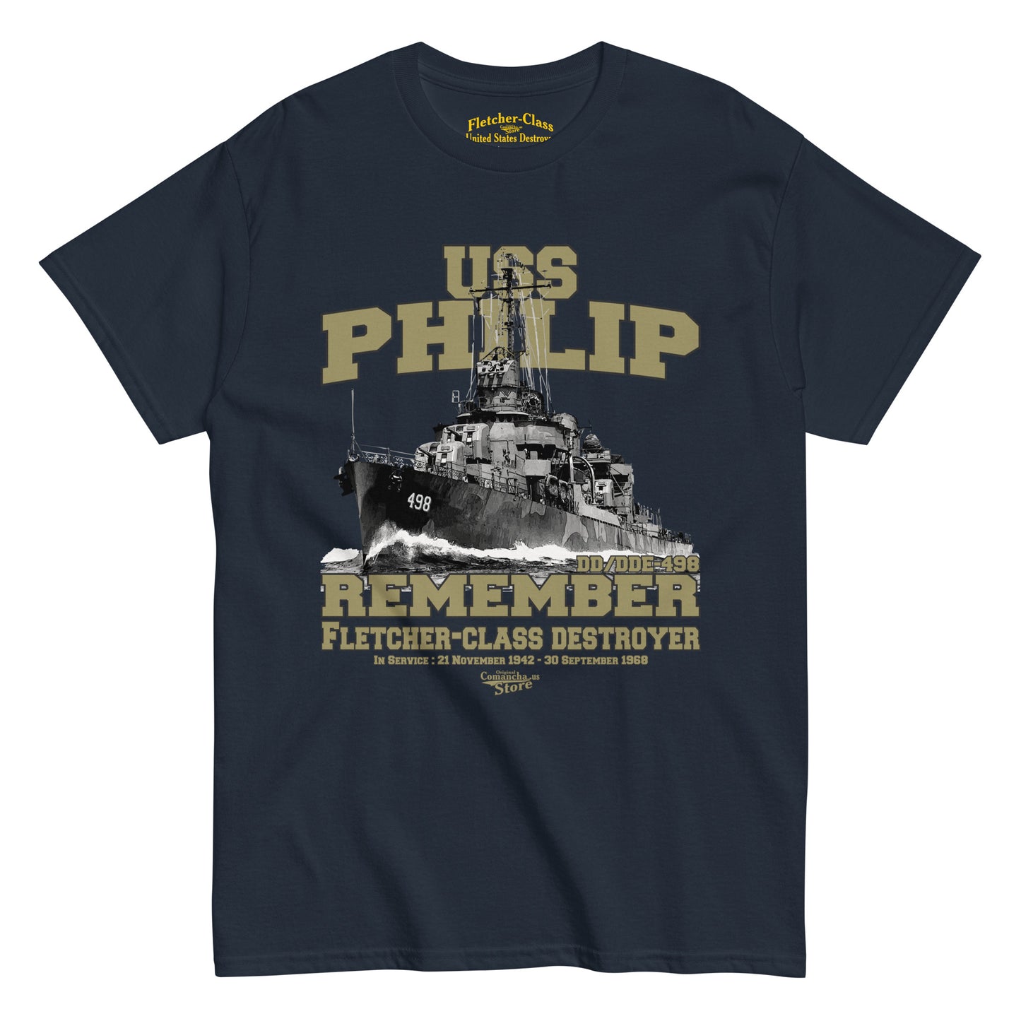 USS Philip DD/DDE-498 t-shirt