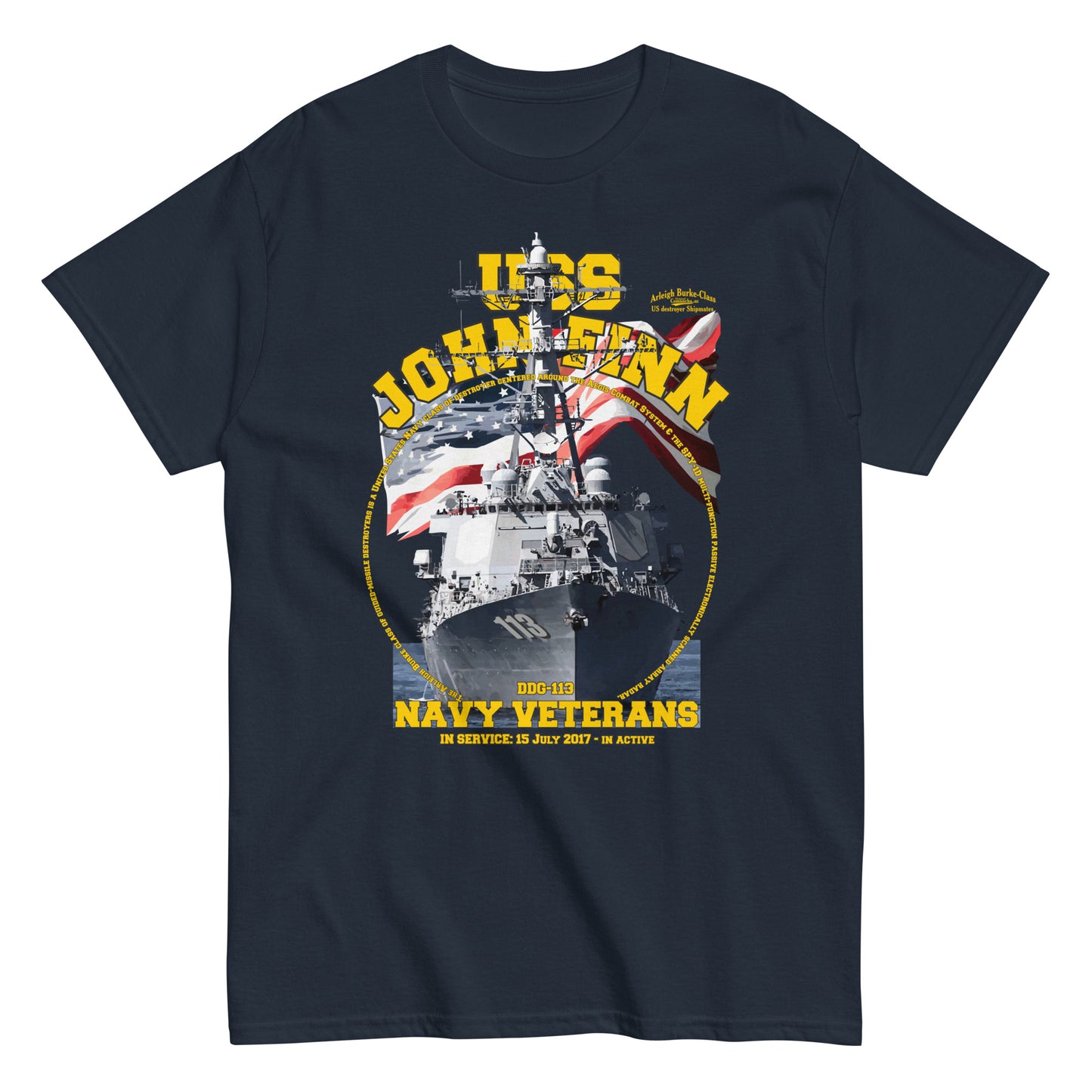 USS John Finn DDG-113 t-shirt