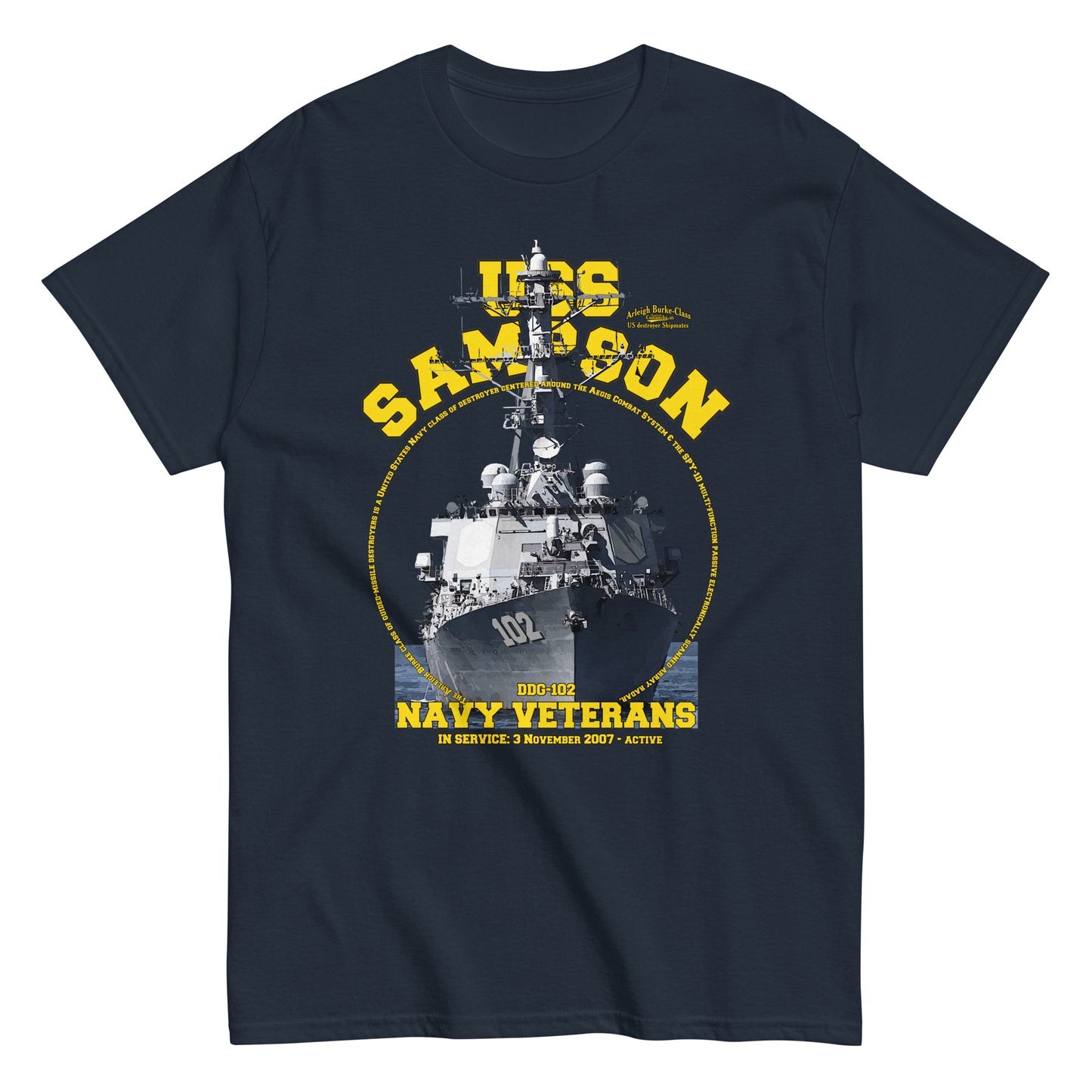 USS Sampson DDG-102 t-shirt