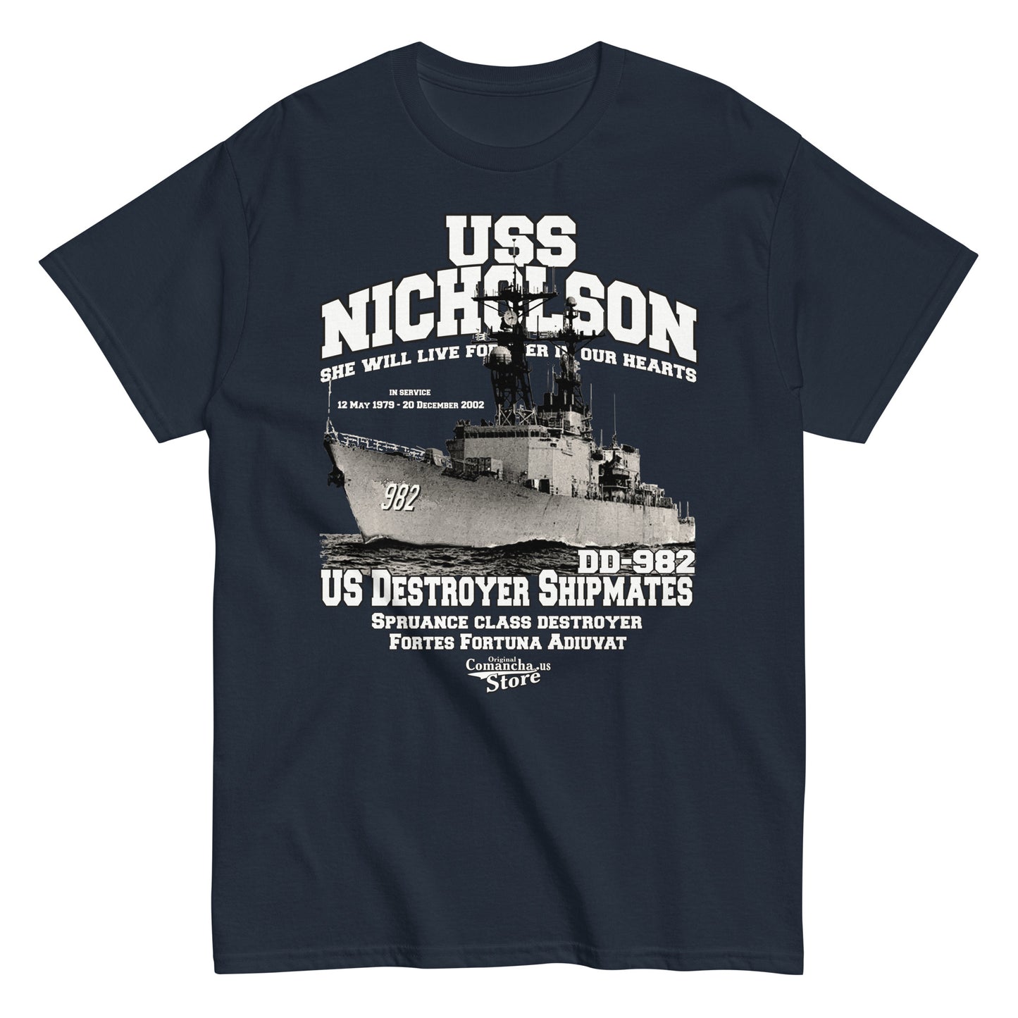 USS Nicholson DD-982 Shipmates T-shirt