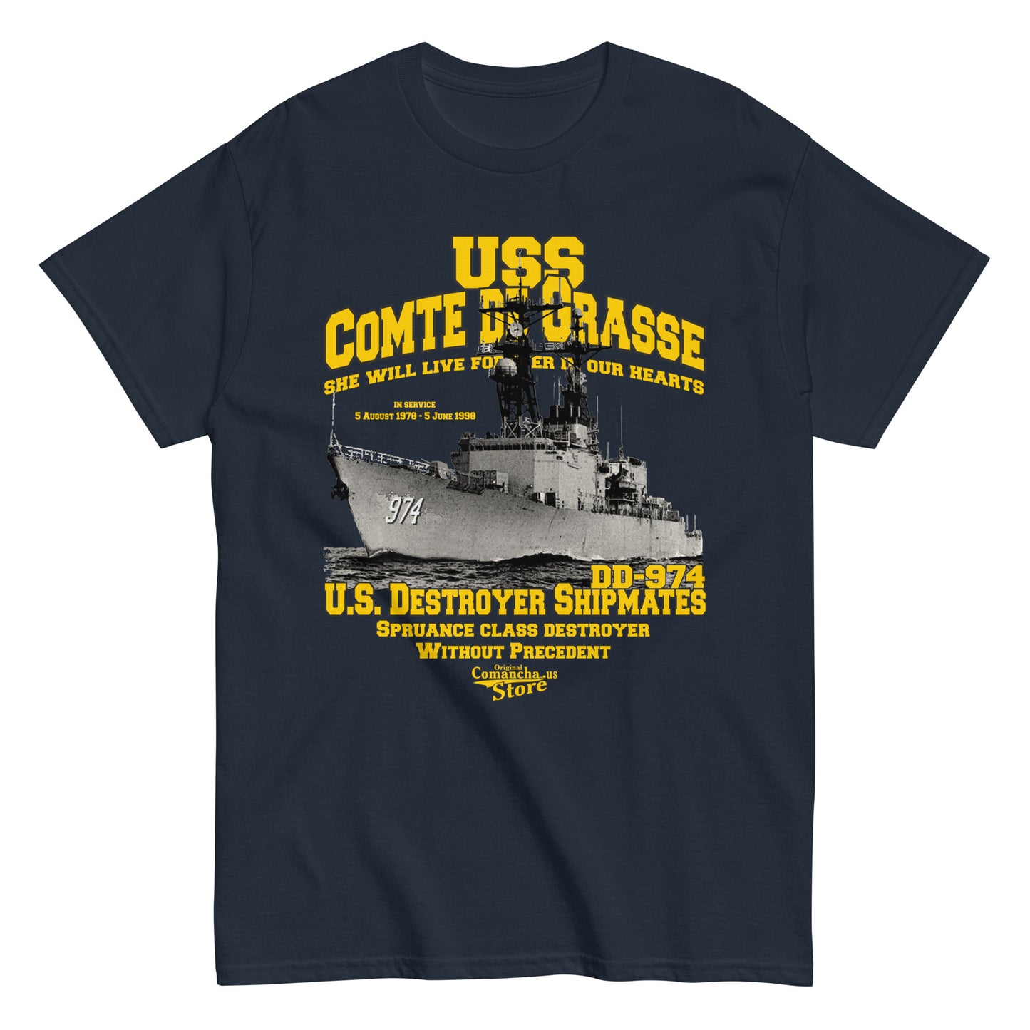 USS Comte de Grasse DD-974 T-shirt