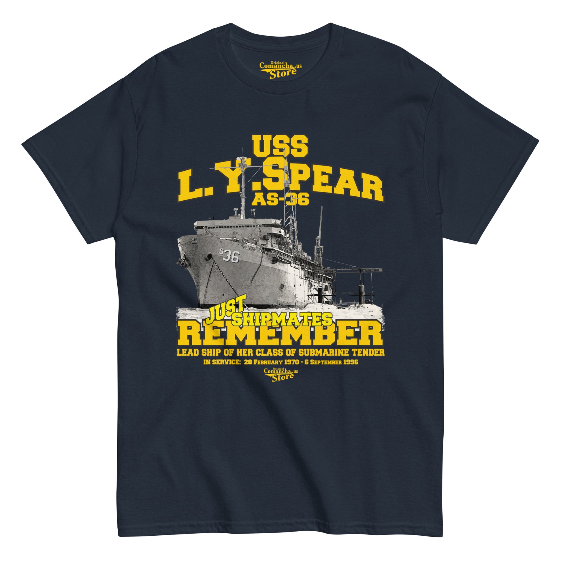 USS L. Y. Spear AS-36 t-shirt