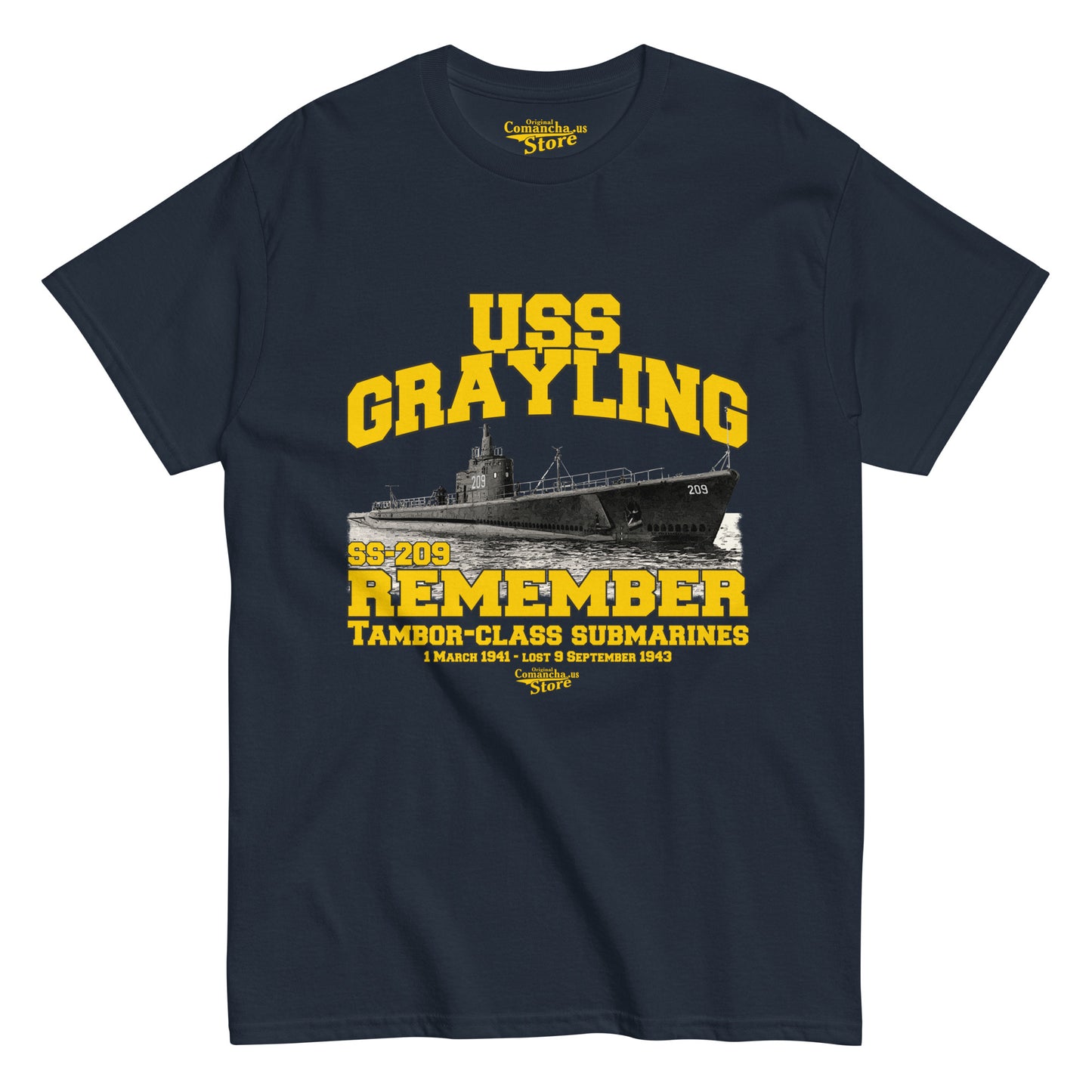 USS Grayling SS-209 Shipmates T-shirt