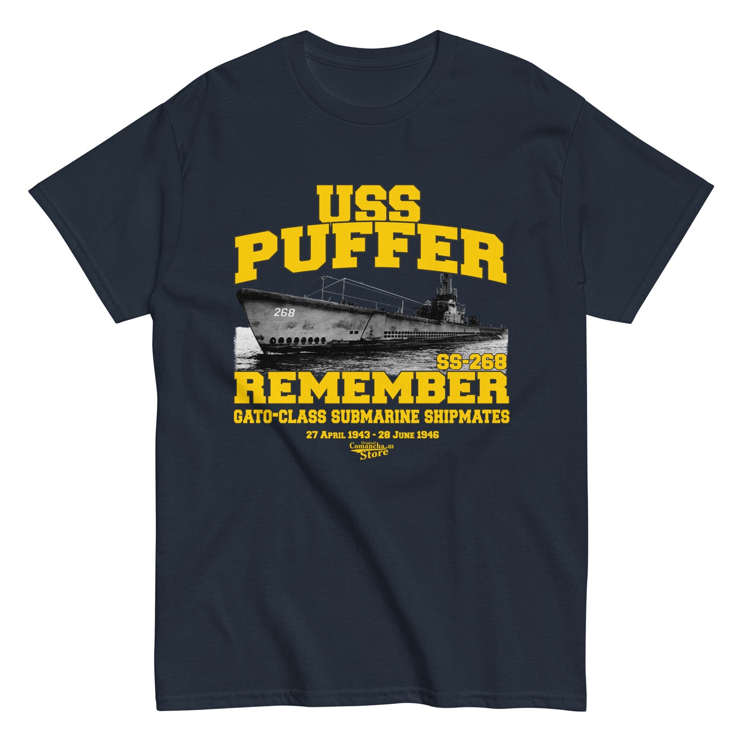 USS Puffer SS-268 shipmates t-shirt