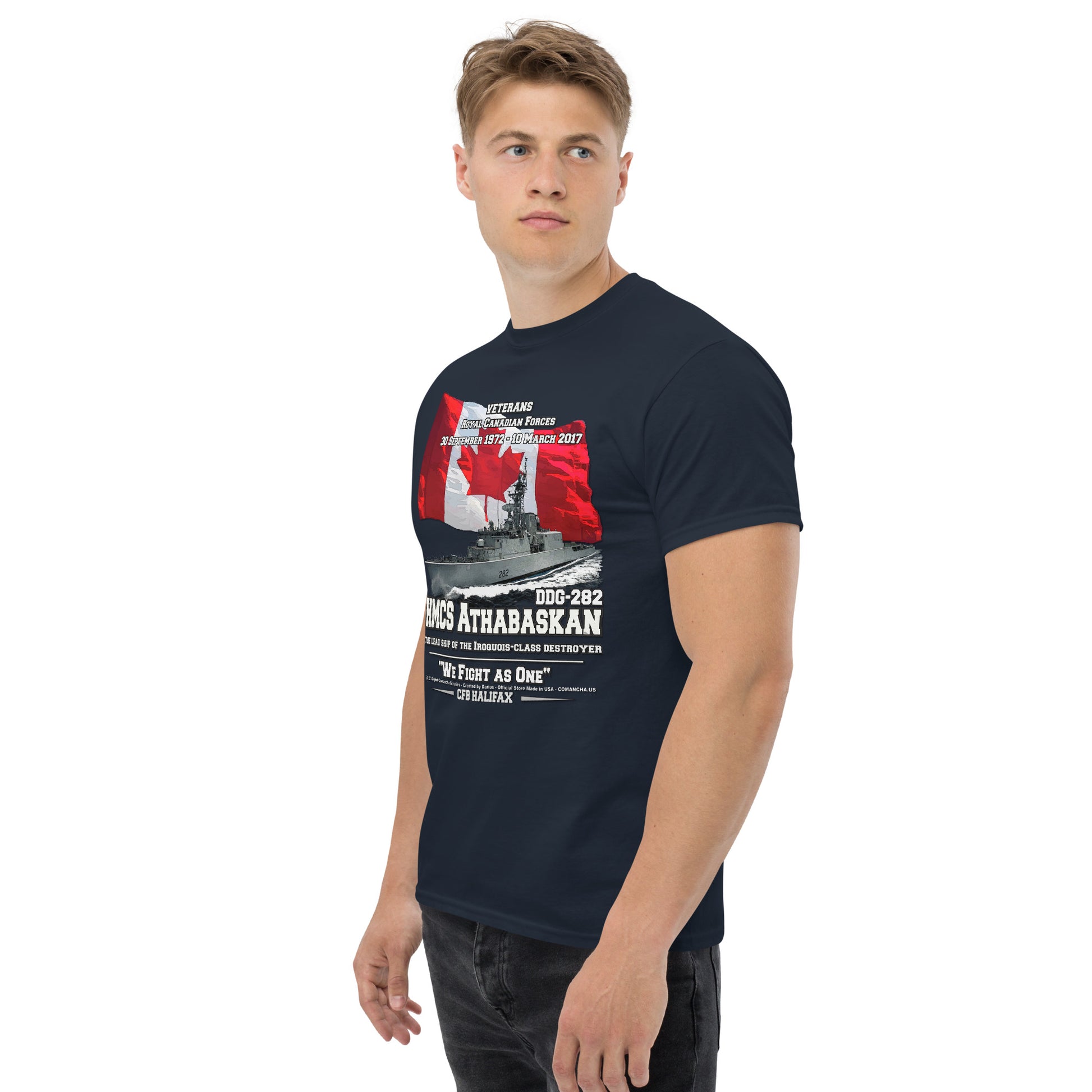 HMCS ATHABASKAN DDG-282 tee, Canadian Destroyer Veterans T-shirt, HMCS ATHABASKAN DDG-282 T-shirt, comancha.us