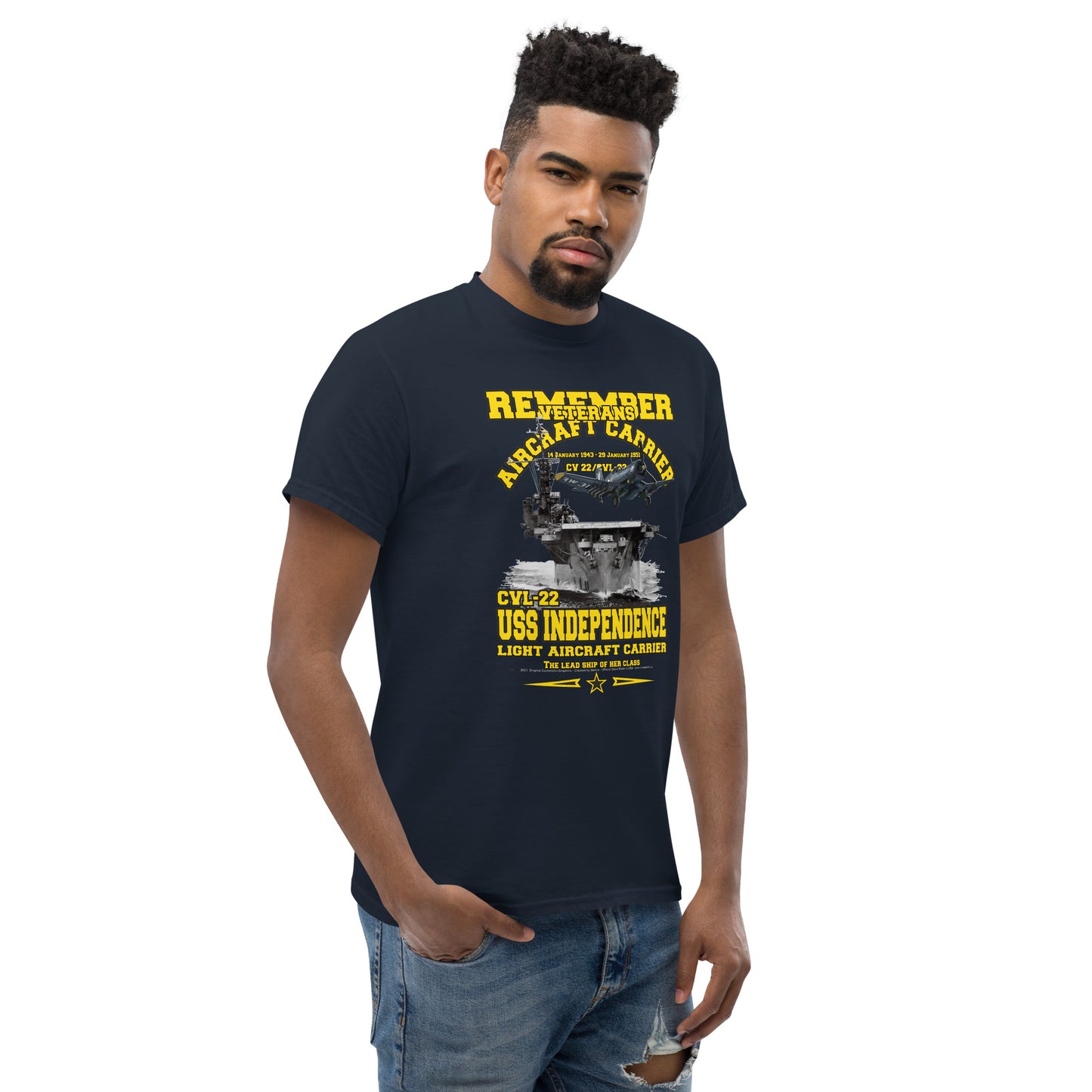 USS INDEPENDENCE CVL-22 t-shirt, US NAVY Ships T-shirt, US navy veterans tees, Aircraft Carrier Veterans Classic T-shirt, Comancha Store, USS INDEPENDENCE CVL-22 Aircraft Carrier Veterans Classic T-shirt, Comancha US Graphics,