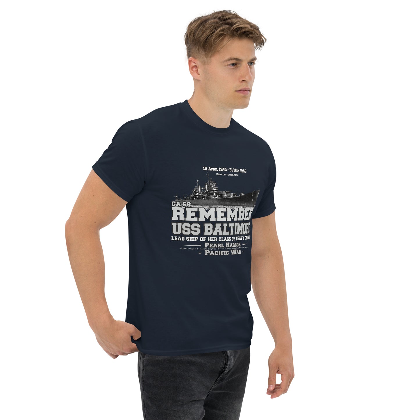 USS BALTIMORE CA-38 t-shirt, USS BALTIMORE t-shirt, Heavy Cruiser Veterans T-shirt, Comancha Navy Tees, us navy t-shirt,