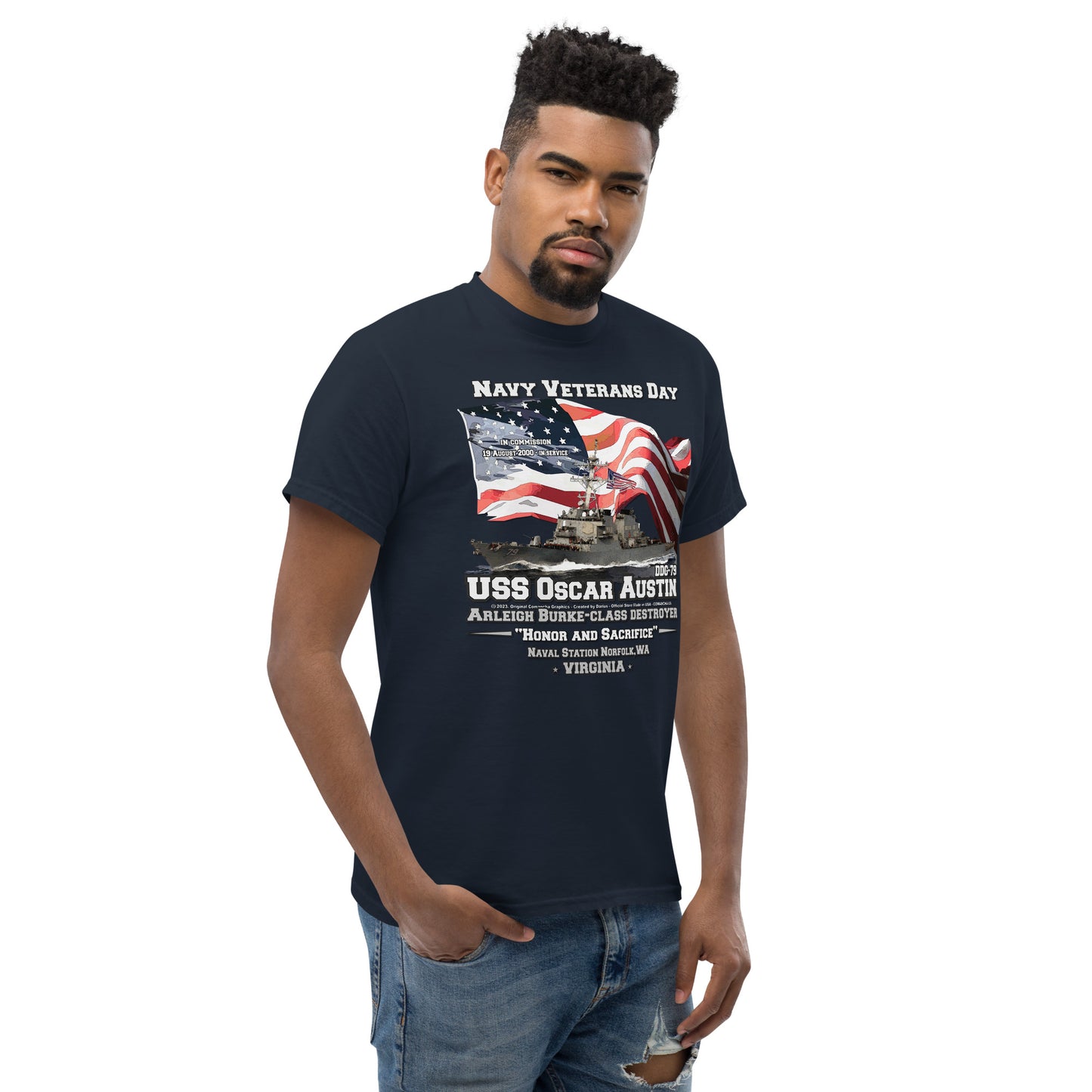 USS OSCAR AUSTIN tee, US Navy Destroyer T-shirt, Comancha Navy T-shirt, USS OSCAR AUSTIN t-shirt,USS OSCAR AUSTIN veterans t-shirt,comancha graphics,